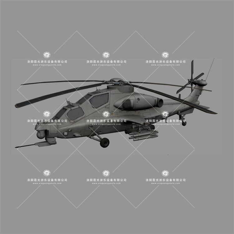 于田武装直升机3D模型